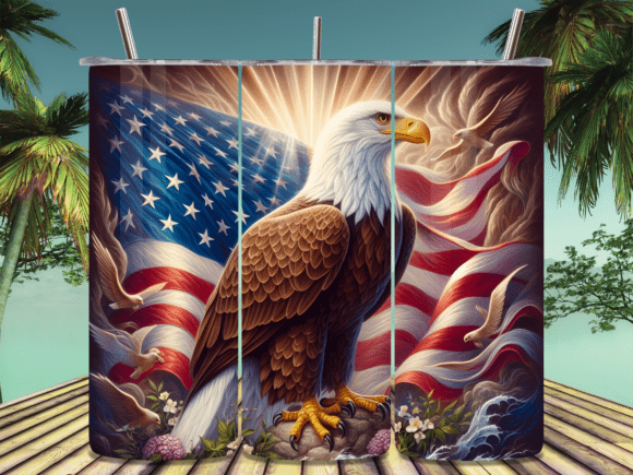 Download Bald Eagle Patriotic 20oz Tumbler Wrap - 20oz tumbler wrap Collection