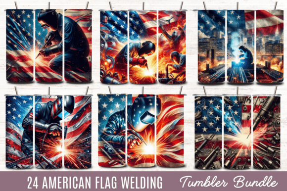 Download American Flag Welding Tumbler Bundle - Welding Collection