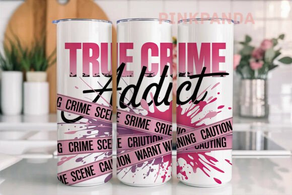 Download True Crime Addict 20oz Tumbler Wrap - 20oz tumbler wrap Collection