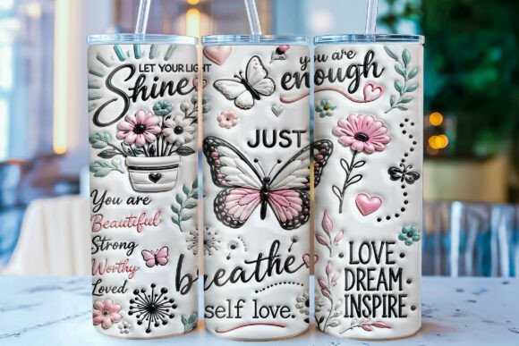 Download Inflated Self Love 20oz Tumbler Wrap PNG - 20oz tumbler wrap Collection