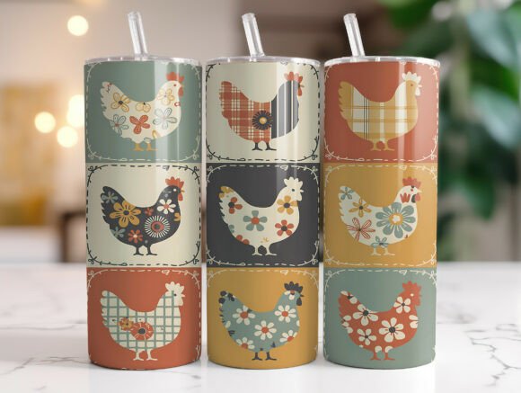 Download Farmhouse Chicken 20oz Tumbler Wrap PNG - 20oz tumbler wrap Collection