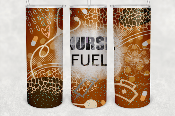 Download Nurse Fuel 20 OZ Skinny Tumbler Png File - Skinny tumbler Collection
