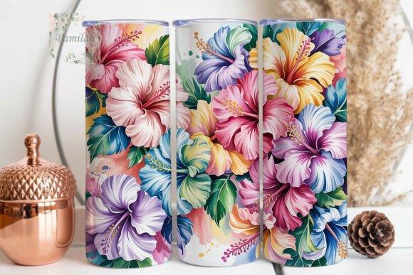 Download Pastel Floral Blooms 20oz Tumbler Wrap - 20oz tumbler wrap Collection