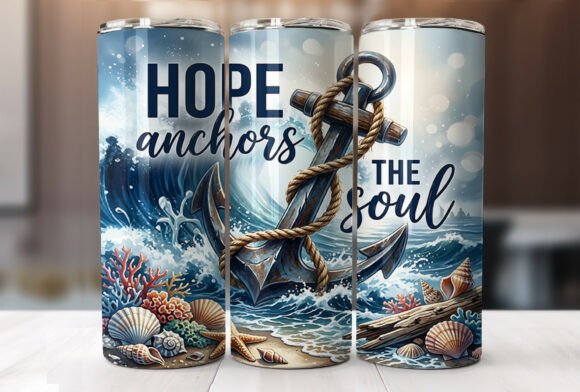 Download Hope Anchors the Soul 20oz Tumbler Wrap - 20oz tumbler wrap Collection