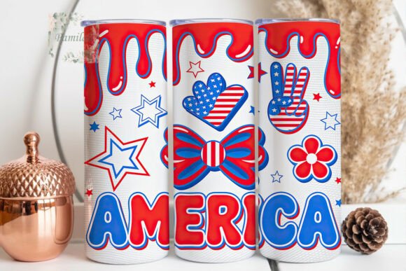 Download Patriotic Americana 20oz Tumbler Wrap - 20oz tumbler wrap Collection