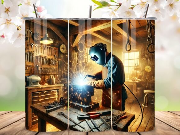 Download Welder in Factory Welding Tumbler Wraps - Welding Collection