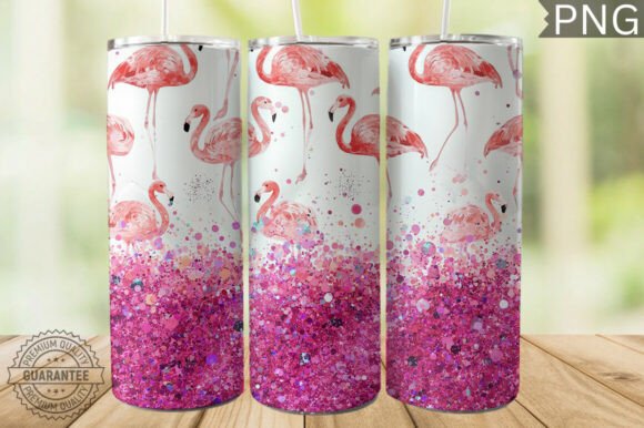 Download Pink Flamingo Tumbler Wrap 20oz - Premium Bundle