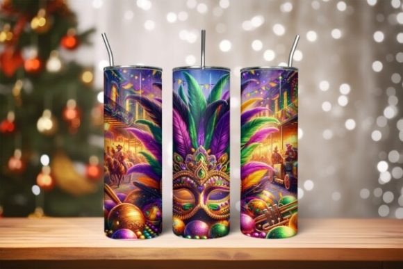 Download Mardigras 20 Oz Skinny Tumbler Png File - Skinny tumbler Collection